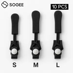 SOGEE - Paket Resleting Pengganti Rusak Zipper Repair Pakaian Warna Hitam Universal Mudah Dipasang Material Kuat Anti Karat Mekanisme Pegas Teruji Desain Ergonomis Multifungsi