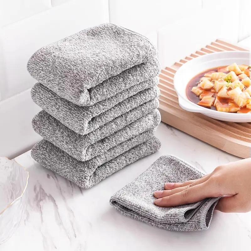 Vải Than Tre, Hick, Dùng Trong Nhà Bếp, Đặc Biệt, Chống Dầu, Nhanh Chóng Trong Việc Hấp Thụ Và Loại Bỏ Dầu, Lau Bàn Dễ Dàng, Làm Sạch Mạnh Mẽ, Không Cặn, Bền