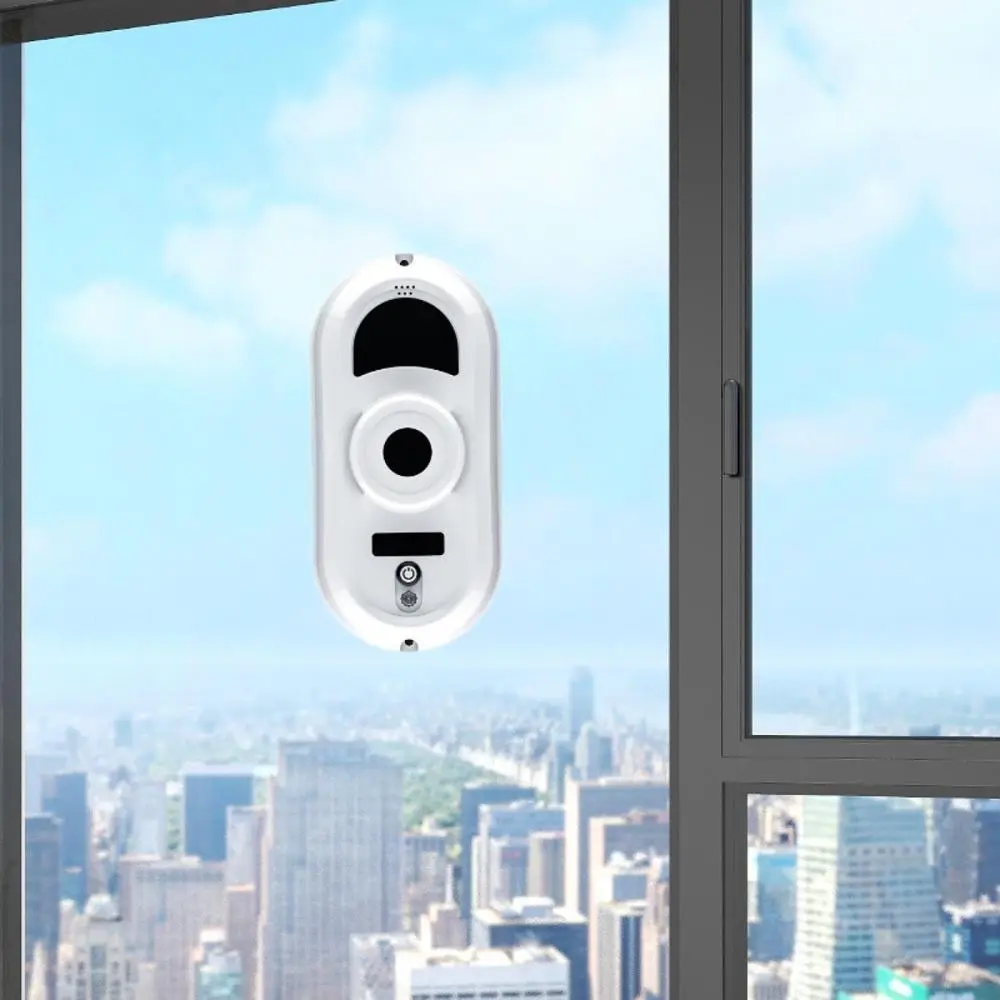 Automatic Window Cleaner Auto Spray Strong Suction Electric Glass Cleaner Machine for Floor Tile Glass Door Smooth Surface