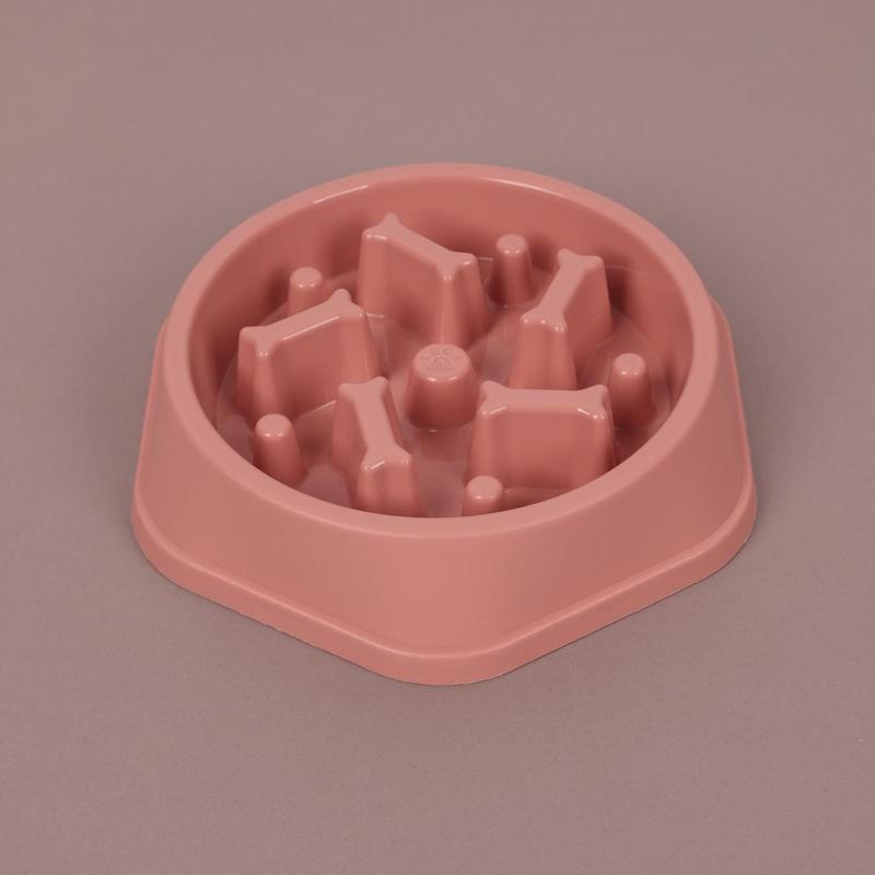 Dog Slow Feeding Bowl, Bone Column Design Dog Feeder, Pet Slow Eating Dish, Pet Feeding Supplies, Dog Accessories 2