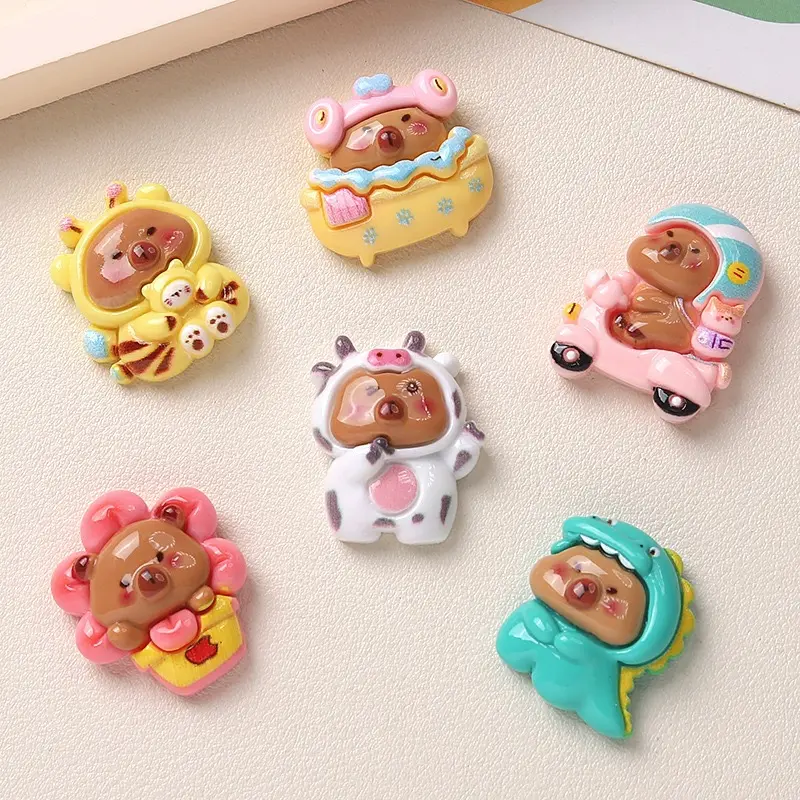 (BELI 3 DISKON 50%) Pin Charm Cappy Bara Aksesoris Hiasan Sandal Baim Pin Kancing Sendal Kodok Bahan Pvc Jibbitz Charm AZC 39