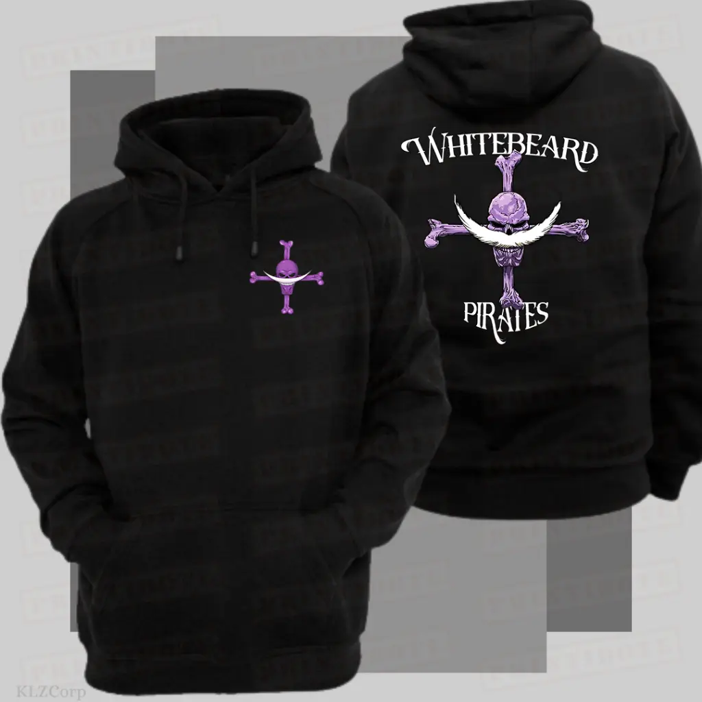 One Piece Whitebeard Hoodie Standard Size S - 3XL Unisex Customized Jacket