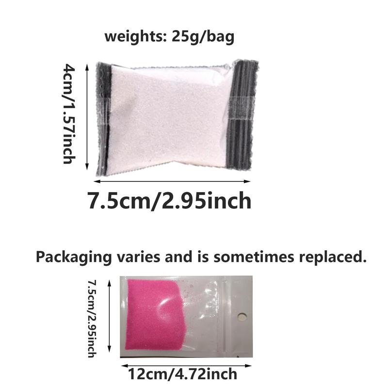 Colorful Quartz-Sand, 6 Counts/set High Quality Colored Sand for DIY, Micro Landscape Moss Gardening Landscape Decorative Accessories 1
