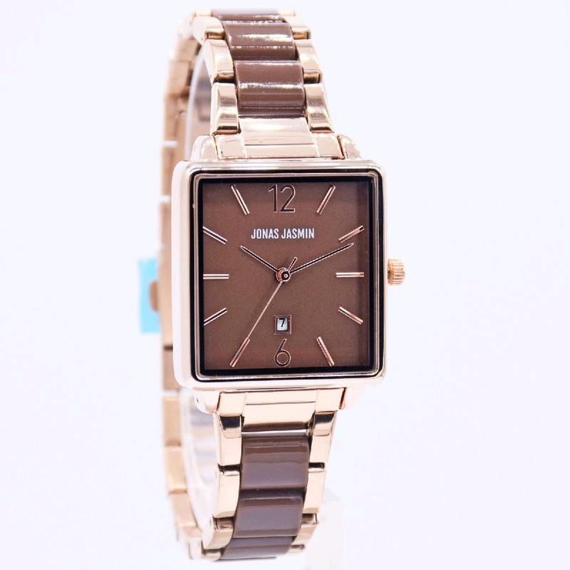 new jam wanita analog petak bahan keramik jasmin original mesin premium bergaransi tahan air berkelas Neww 5