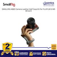 Gambar SMALLRIG 4880 PU Leather Half Case Brown for Fujifilm X-M5 with L-Plate Vlog Videography Accessories dari Sentra Digital Kota Surabaya 5 Tokopedia