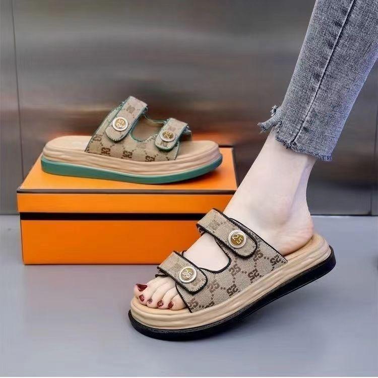 Product Introduction of Selipar Musim Panas, Jenama dan Saiz Patah, Untuk Wanita, Luar, Sangat Panas, Platform Fesyen Baharu, Sandal, Tapak Lembut, Gesper Tali Pinggang, Sesuai untuk Skirt Satu Sut, 2024 11