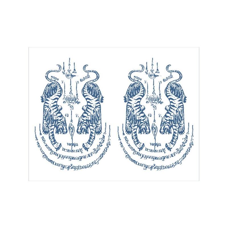 Product Introduction of SemiPermanent Thailand Tattoo Waterproof Spike Juice Herbal Stickers with Star Scripture Buddha B1Z5 32