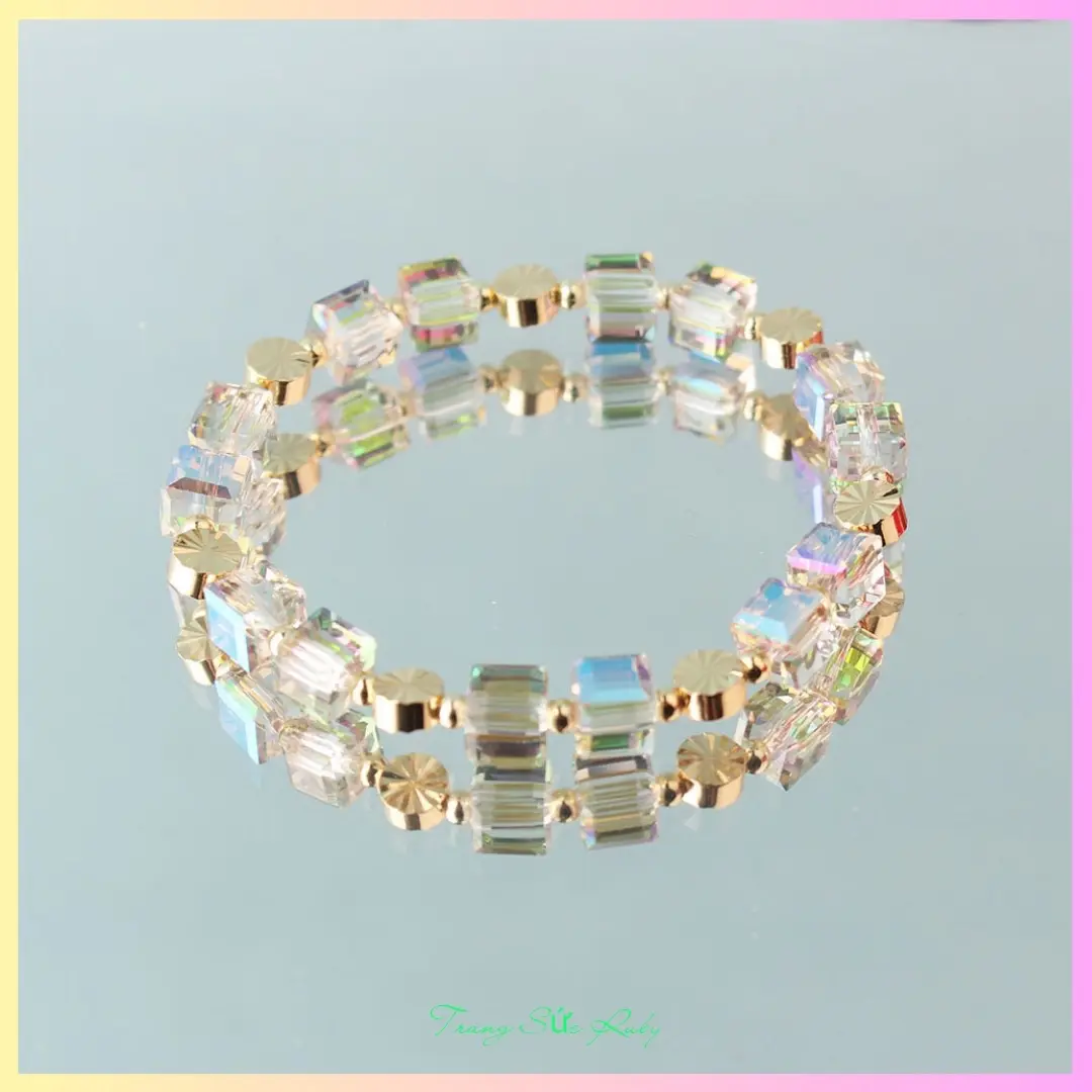 Vòng tay đá M3 lấp lánh ánh sáng cao cấp sang trọng Trang Sức Ruby