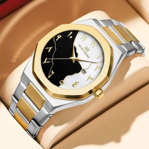 Jam Tangan Lelaki Perniagaan, Jualan Panas, Trend Fesyen Ringkas, Jalur Keluli, Kalis Air Baharu, Pergerakan Kuarza Kalendar, Sesuai untuk Lelaki Permata Watches