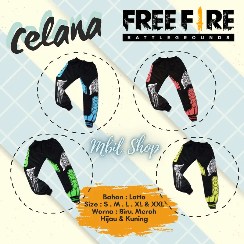 Celana Jogger FF BNL Anak Calca Angelica Heroic Angel FF103 5