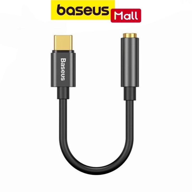 Jack chuyển đổi tai nghe type c sang 3.5 chính hãng Baseus cáp chuyển đổi âm thanh tai nghe micro typec ra 3.5mm