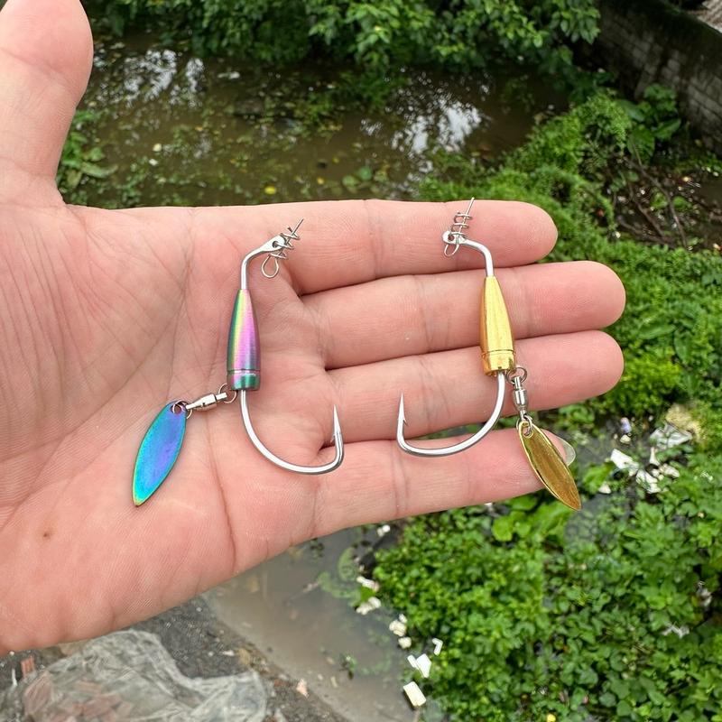 lưỡi móc mồi mềm Câu lure , cá lóc làm từ thép trắng Ar15 Đi Câu bắt cá Fishing