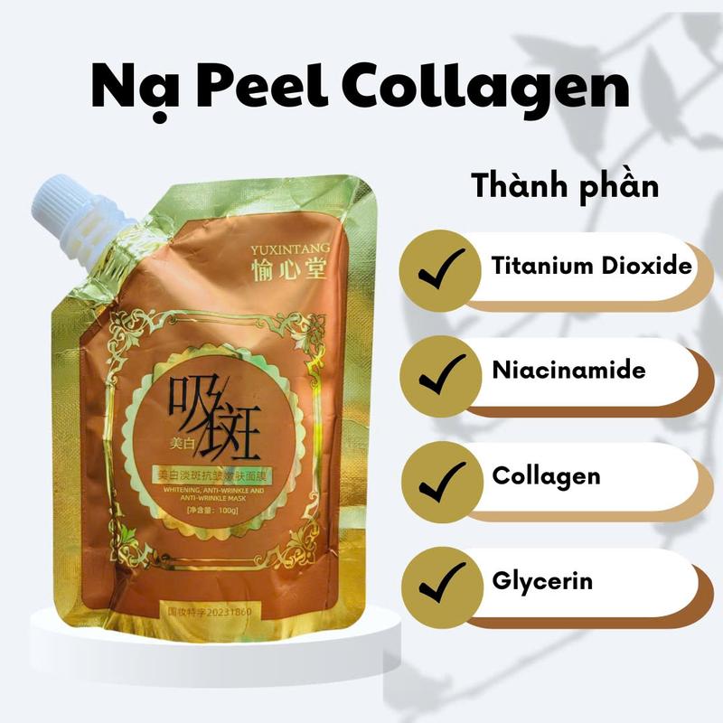 Combo 3 Gói Peel Da Collagen  Dạng Mặt Nạ  Màu Nâu (1 Gói 100g ) Mã Mới SP001729 2