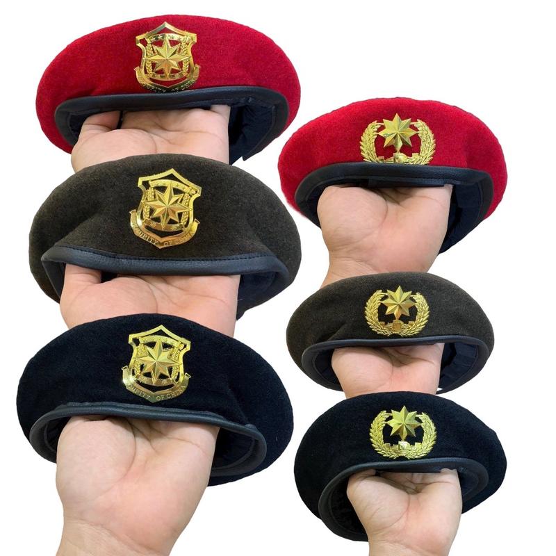 Mũ Nồi Lính - Mũ Bê Rê Phong Cách Lính Màu Xanh/ Đen / Đỏ Women Cap Hat