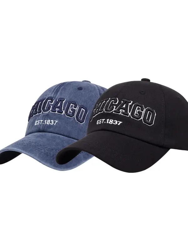 2024 Fashion Letter Graphic Embroidering Design Baseball Cap, Casual Sports Hats for Men and Women, Outdoor Sun Protection Headgear Trucker Hat 8