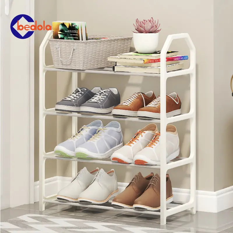 Bedola combo 2 in 1 (COD) 2 set rak sepatu susun rak sandal 4 tingkat 5
