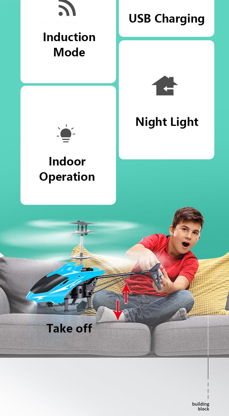 Product Introduction of Helicopter Remote Control Toys for boys childrens External Sensor RC Helicopter Drone Toy Video Games BPA Free 45