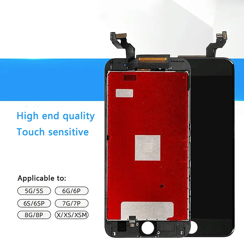 Màn hình LCD, Chất lượng AAA + +, Dành cho iPhone 7, 6, 6S, Màn hình cảm ứng 3D, Lắp ráp Digitizer, Tương thích với iPhone 6 Plus, 6S, 7, 8 Plus, Màn hình Củ Loa Loa