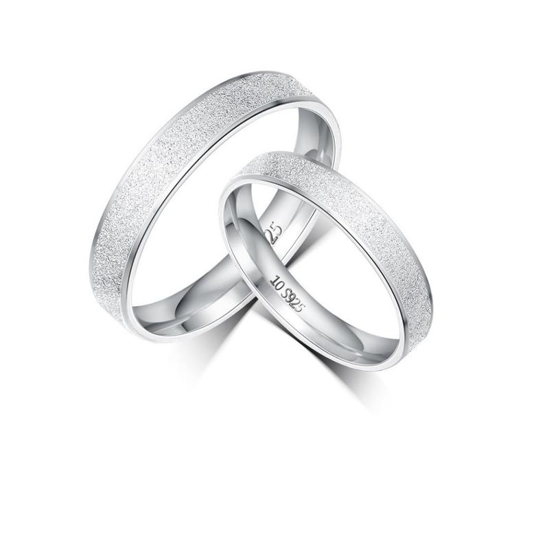 Nhẫn bạc cặp đôi khắc tên TBHP chất liệu bạc 925 - Mã TSJC27