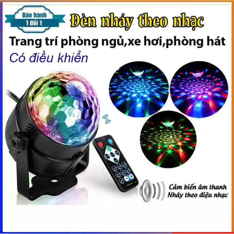 Đèn led 7 màu xoay , đèn led trang trí sân khấu quán bar phòng khách