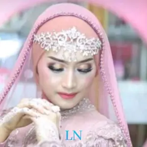 Slayer mutiara anggun Murah Veil kerudung selendang jilbab pengantin fashion manten payet hijab Ibu besan gaun kekinian Pernikahan