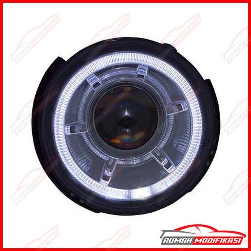 Gambar HEAD LAMP - JEEP / JK / WRANGLER / RUBICON - PROJECTOR - ANGEL EYES - Spesifikasi dari Rumah-Modifikasi Kota Tangerang Tokopedia