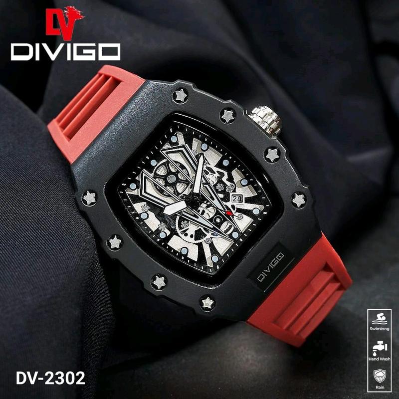 Product Introduction of jam tangan pria divigo dv 2302 analog sport strab rubber tabggal aktif Analog 7