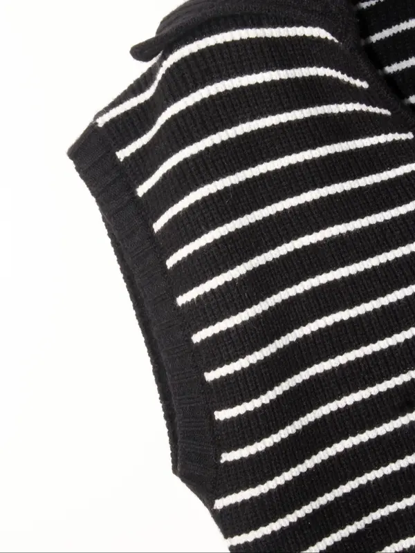 Women's Striped Pattern Sweater Pullover, Casual Cap Sleeve Jumper for Summer, Fashion Women's Knitwear for Daily Wear 4