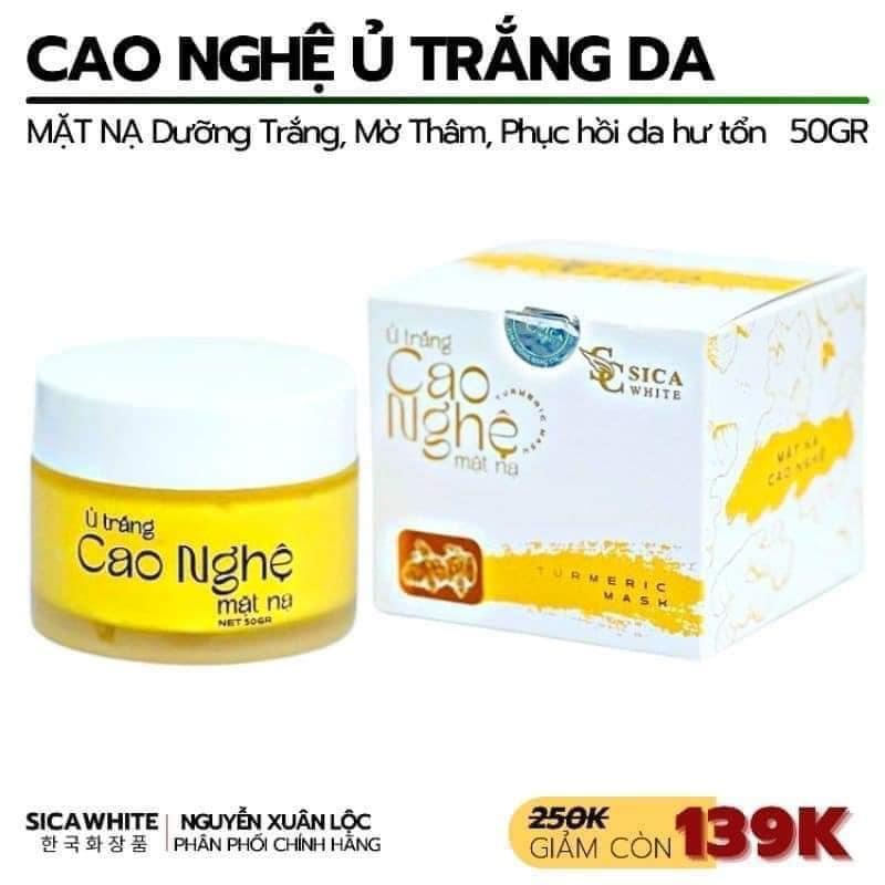 Mặt nạ ủ trắng cao nghệ Sica White dưỡng trắng, mờ thâm - Làm Đẹp Da, Collagen Skincare Kem Face
