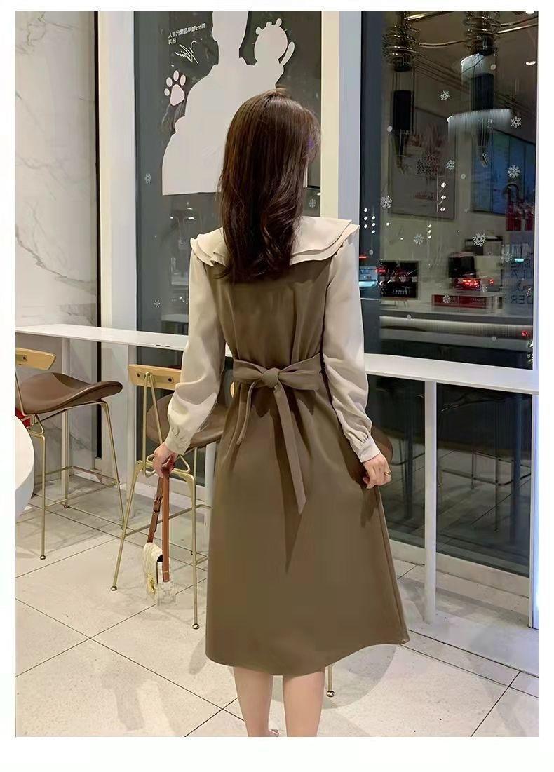 Product Introduction of Autumn Dress Women's New Style Women's Long Dress Small French Doll Neck Long Sleeve Skirt Small Design 9