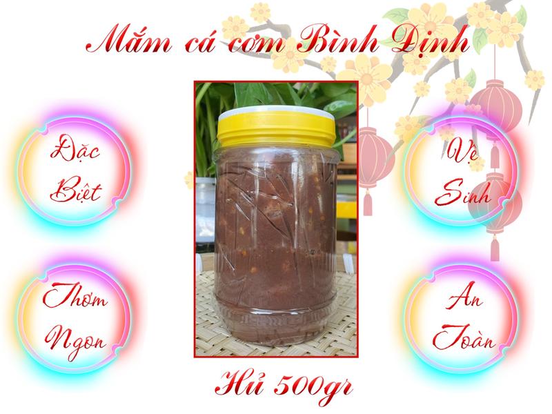  Mắm Cá Cơm Bình Định  Hủ 500gr   Food 