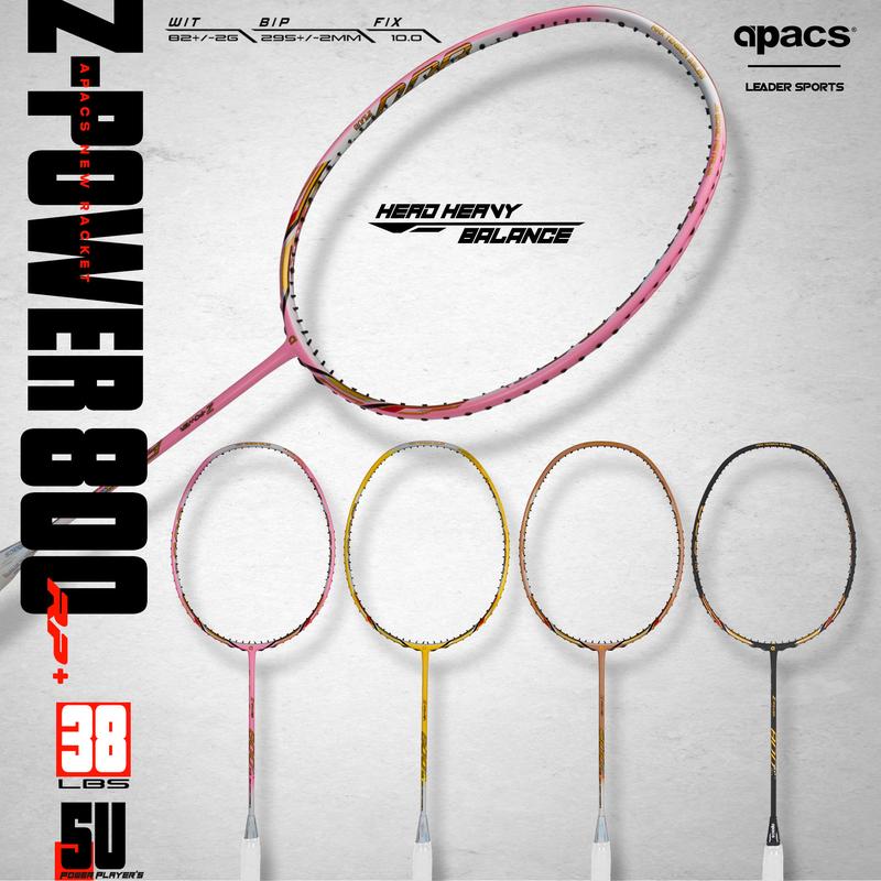 (FREE STRING & GRIP) APACS NEW BADMINTON RACKET Z-POWER 800 RP+ ...