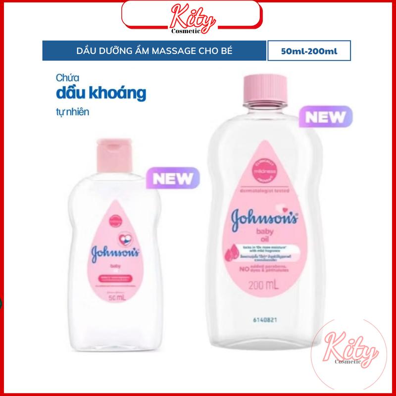 Dầu Massage & Dưỡng ẩm Johnson's Baby 200ml - Cho Bé