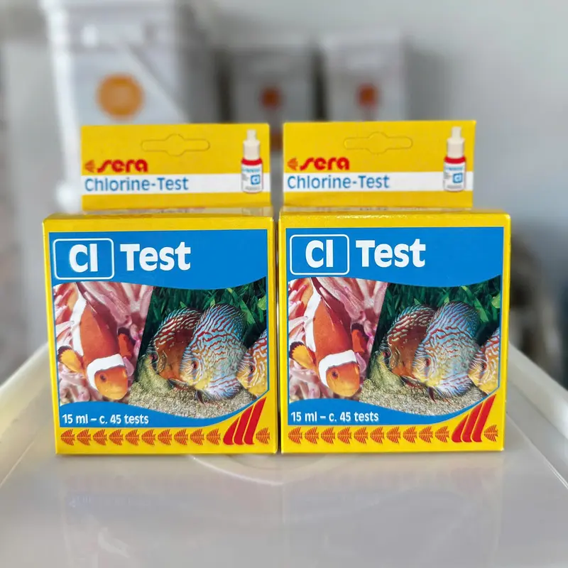 Bộ Test Sera, Đức - Đo Các Chỉ Tiêu Chất Lượng Nước: Cl₂, pH, kH, NO₂, NO₃, NH₄/NH₃, Ca, Mg, Fe, 1