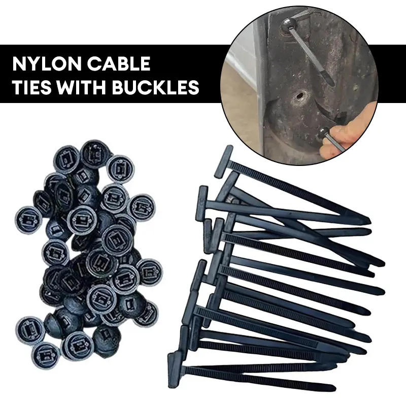 【NestThai】Cable Ties Self-locking Cable Ties Car Fasteners Motorcycle Anti-Removable odd