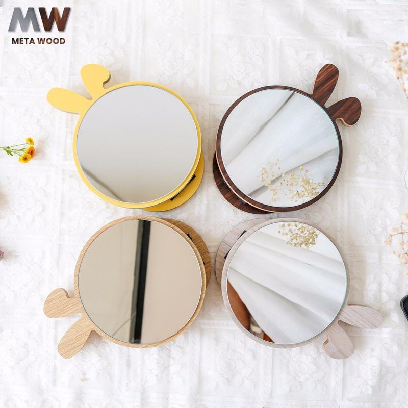 Gương trang điểm Nghệ Thuật để bàn METAWOOD makeup mirror art có Pat điều chỉnh gấp gọn tiện lợi 1