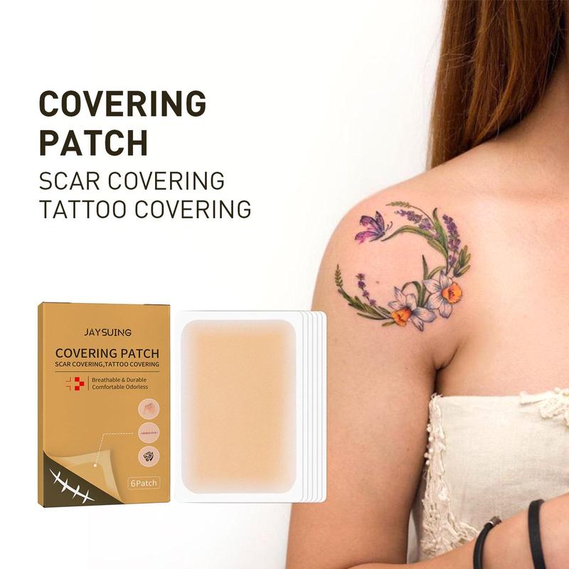 6patch Invisible Concealer Patch Skin Tattoo Scar Concealer Cover Patch Waterproof Skin Color Cover Patch 2