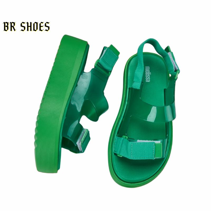 Product Introduction of Melissa Official Store Women Shoes Platform Sandals Magic Buckle Women Heightening Shoes Beach Sandals Quality True Love 10