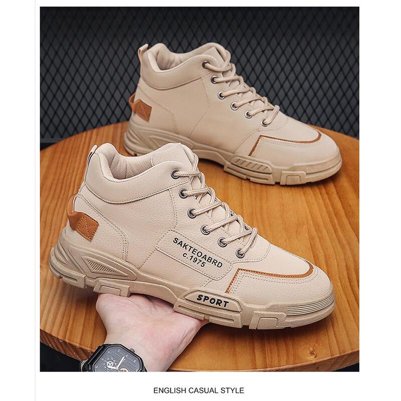 Product Introduction of 2025 autumn high Martin Korean version versatile workwear mid top short trendy shoes men's boots Footwear Boy 11