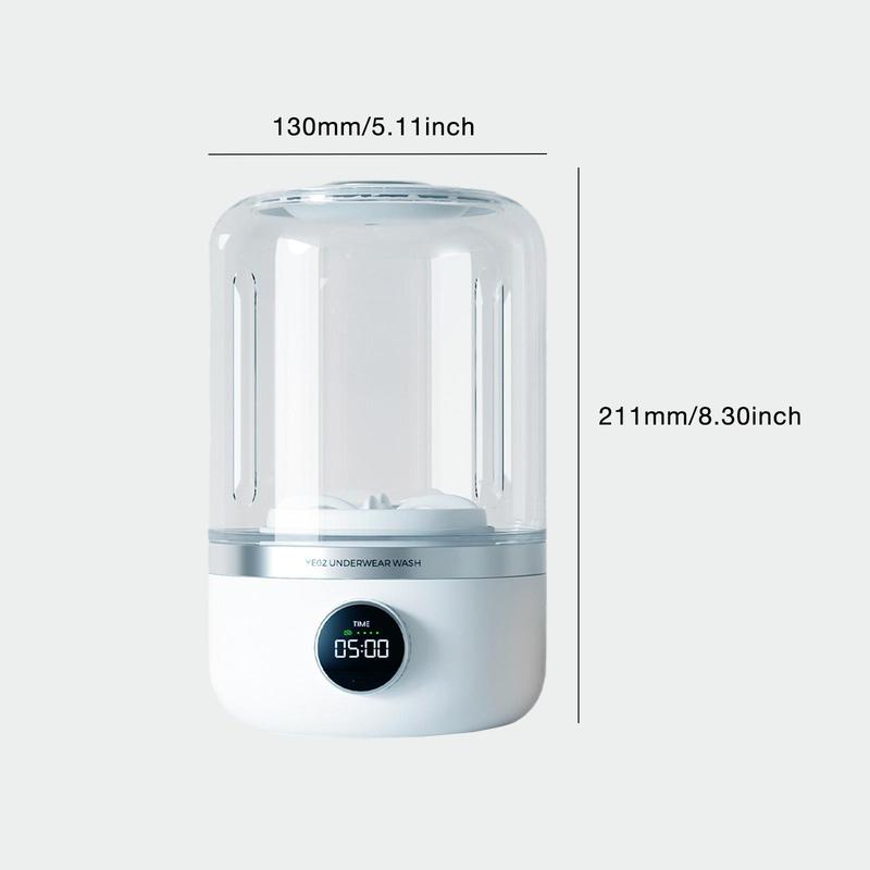 Portable Mini Washing Machine, USB Rechargeable Intelligent Washing Cup, Tumbling Scrubbing Cleaner, Convenient Washing Machine for Home, Dormitory, Travel 1
