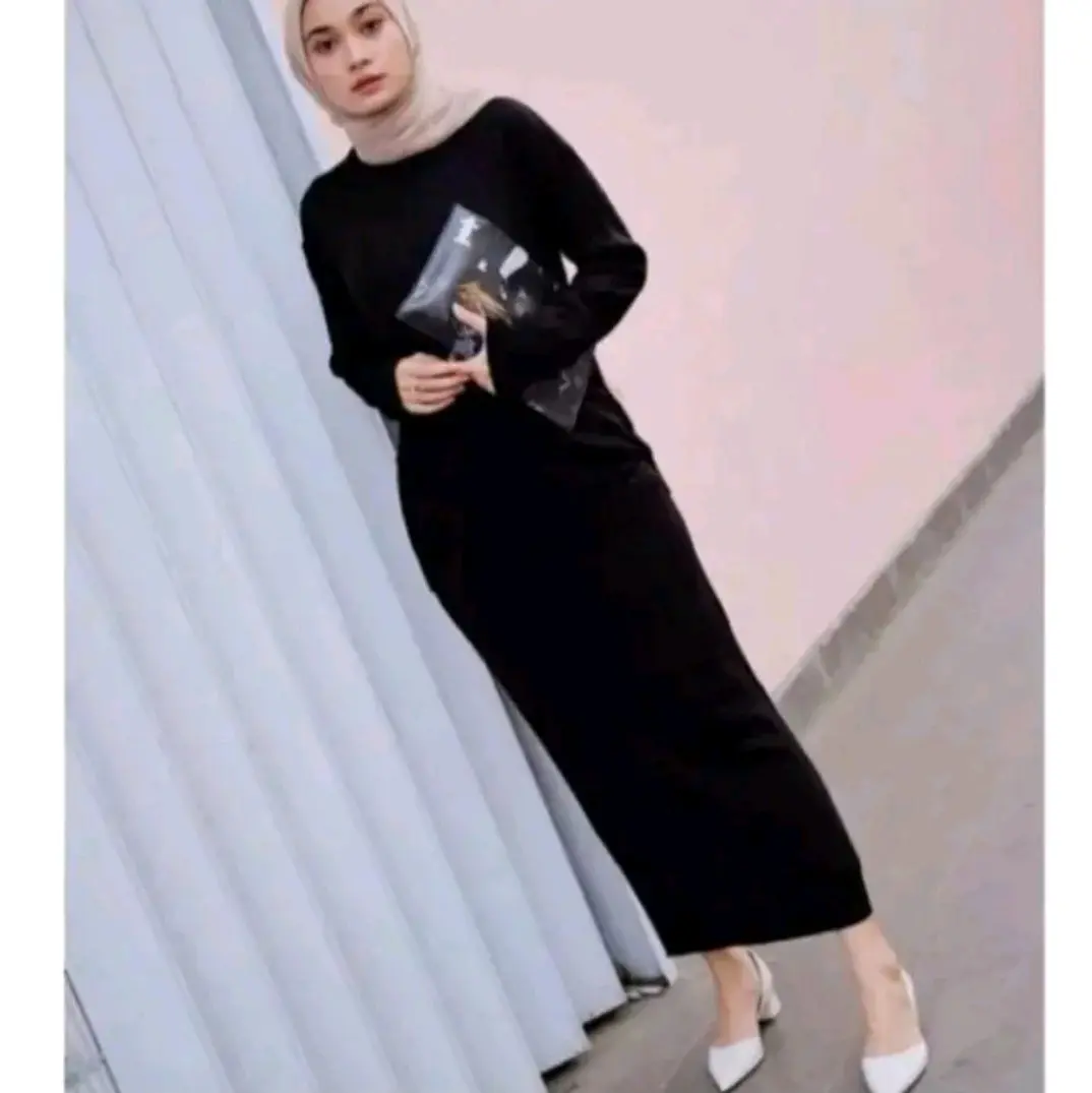 INNER RIB SPAN PANJANG TURTLE NECK KOREAN STYLE melar bumil  basic