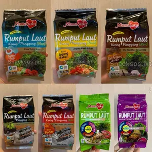 Mamasuka Rumput Laut Nori Seaweed Korea Original / Soto Lamongan / Rendang / Pedas / Sapi Panggang / Jagung Bakar / Salted Egg