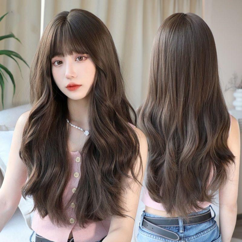 Rambut Palsu untuk Wanita, Gaya Rambut Panjang, Rambut Kerinting ...