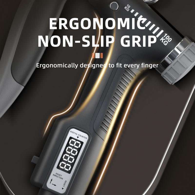 Product Introduction of Smart Counting Hand Grip 10-100KG Adjustment Exercise Power Strengthening Pliers Spring Finger Pinch Wrist Expander Training 1PC 7