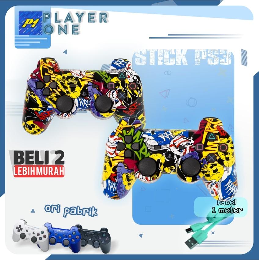 { 2Pcs Hemat } - Stik Stick Playstation 3 PS3 Wireless SONY OP Getar Joystik { 2Pcs Hemat } - Stik Stick Playstation 3 PS3 Wireless SONY OP Getar Joystik