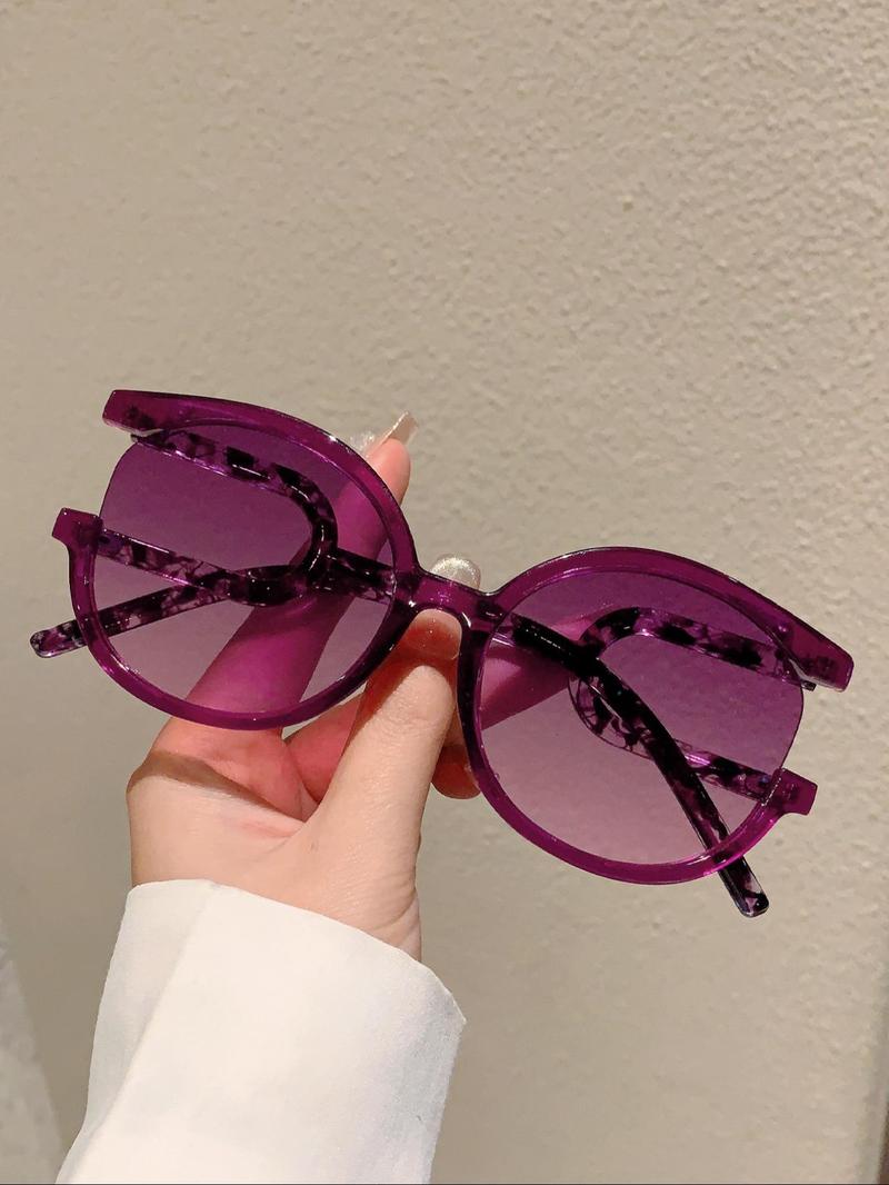 Product Introduction of Retro Outdoor Round Frame Fashion Sunglasses, Travel Glasses Trends 2024 for Women, 2024 New Style Sun Protection Sunglasses for Trip & Driving Use 2
