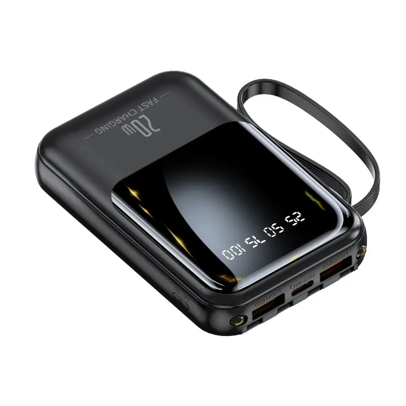 Sạc dự phòng có dây mini tích hợp 20000 mAh sạc dự phòng di động dung lượng lớn sạc nhanh-61 4