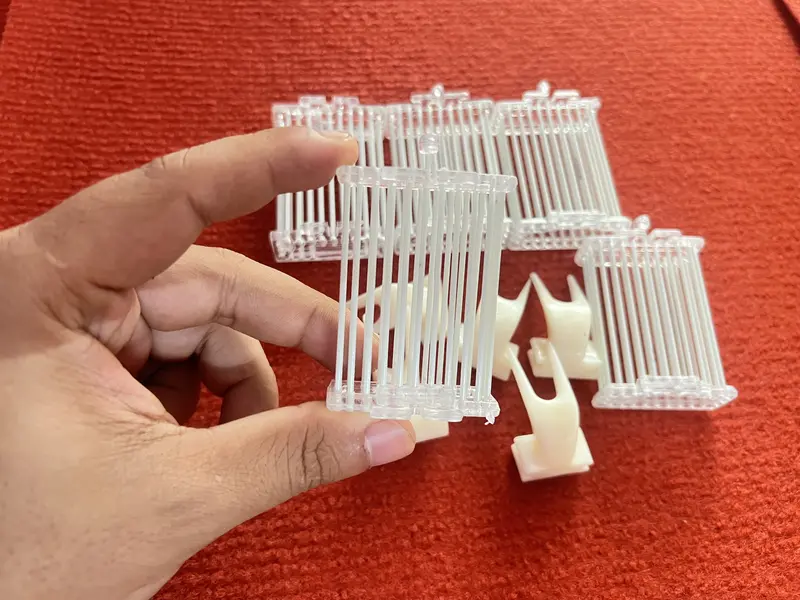 Rọ đựng cào cào cho chim, xiên hoa quả cho chim chào mào (Combo 5 rọ + 5 xiên nhựa tầu) 3
