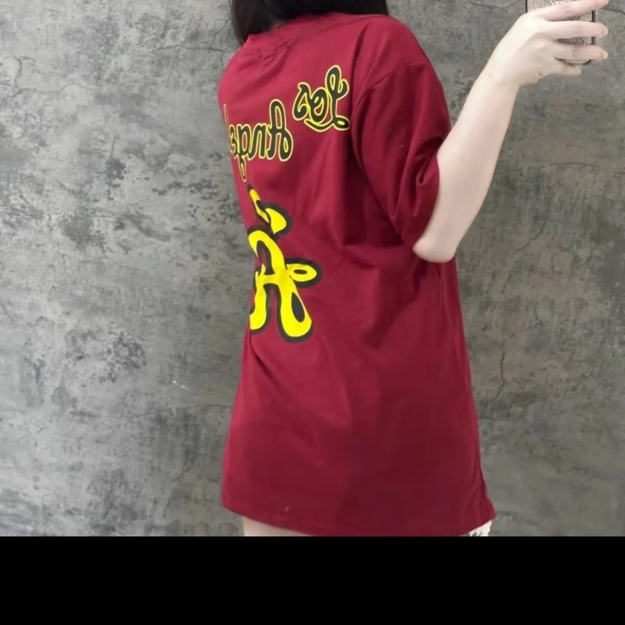 [Ảnh minh hoạ ]. Áo thun L-A hình in , 2 mặt , from rộng ,chất cotton Nam nữ   Top