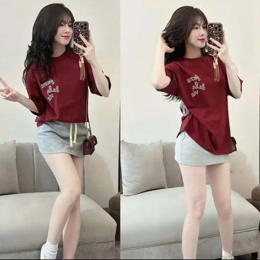 Áo phông nữ rộng mặc thoải mái free size (40-60kg)